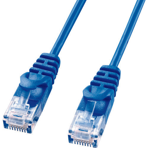 ＳＡＮＷＡ　カテゴリ６極細ＬＡＮケーブル　LA-SL6-10BL　1 本