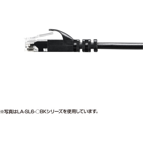 ＳＡＮＷＡ　カテゴリ６極細ＬＡＮケーブル　LA-SL6-10BL　1 本