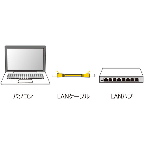 ＳＡＮＷＡ　カテゴリ６極細ＬＡＮケーブル　LA-SL6-10BL　1 本