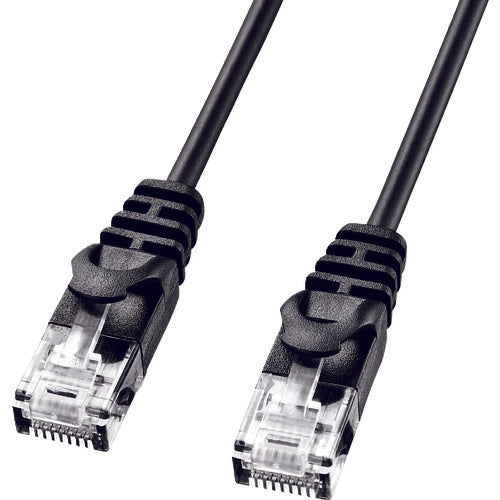 ＳＡＮＷＡ　カテゴリ６極細ＬＡＮケーブル　LA-SL6-03BK　1 本