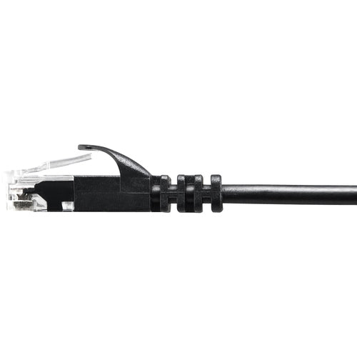 SANWA Category 6 Ultra-thin LAN Cable LA-SL6-03BK 1 piece