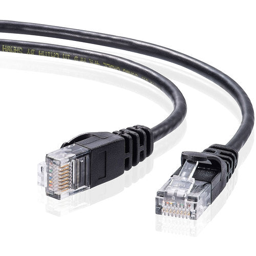 SANWA Category 6 Ultra-thin LAN Cable LA-SL6-03BK 1 piece
