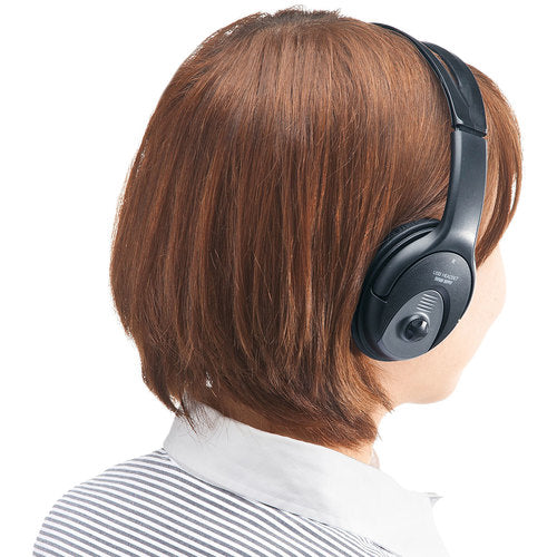 ＳＡＮＷＡ　ＵＳＢヘッドセット　MM-HSUSB17BK　1 個