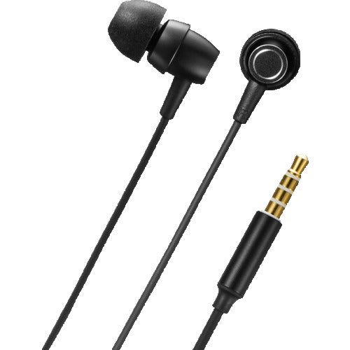 SANWA Stereo Earphones with Microphone MM-HS707BK 1 piece