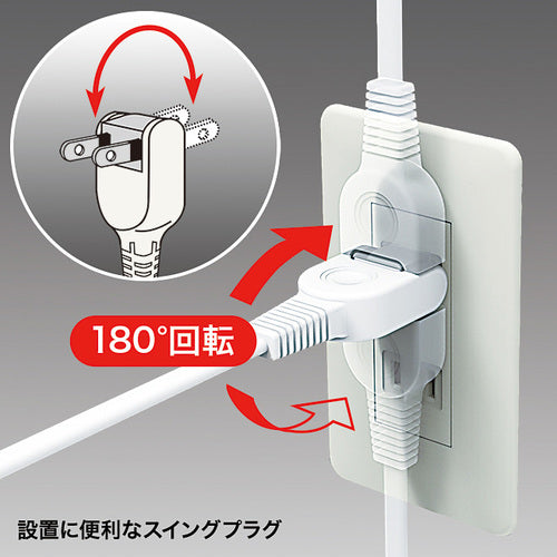 ＳＡＮＷＡ　火災予防安全タップ　TAP-TSH62N　1 本