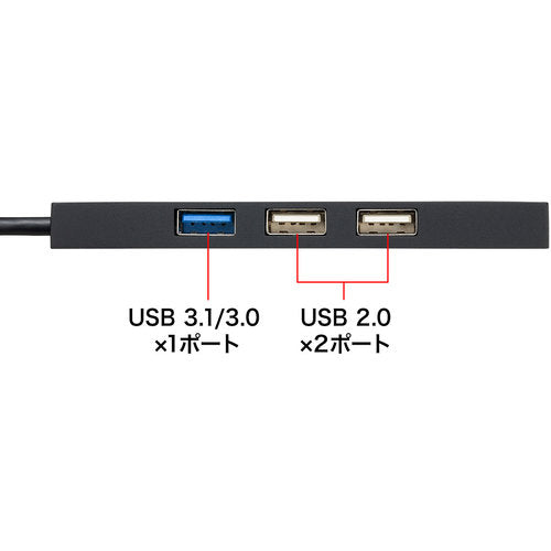 SANWA USB Type C 콤보 허브 카드 리더 포함 USB-3TCHC16BK 1개