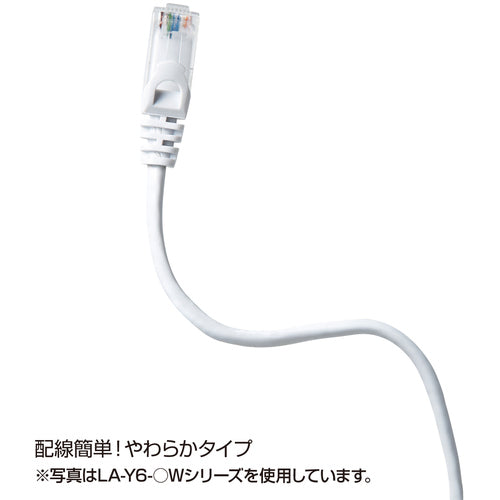 ＳＡＮＷＡ　カテゴリ６ＵＴＰＬＡＮケーブル　LA-Y6-03Y　1 本