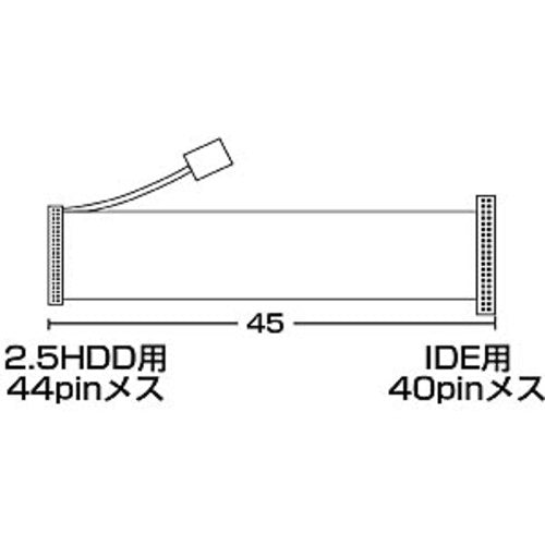 SANWA 2.5 HDD 변환 케이블 TK-KB40NR 1개