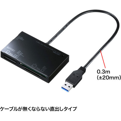 SANWA USB3.0 카드 리더 ADR-3ML35BK 1개