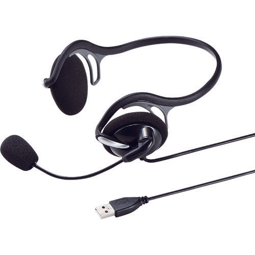 SANWA USB 헤드셋 MM-HSU05BK 1개