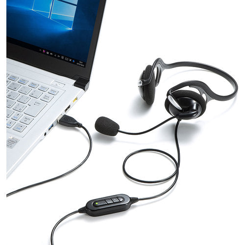 SANWA USB 헤드셋 MM-HSU05BK 1개