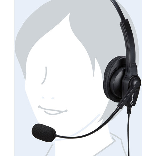 ＳＡＮＷＡ　ＵＳＢヘッドセット　MM-HSU03BK　1 個