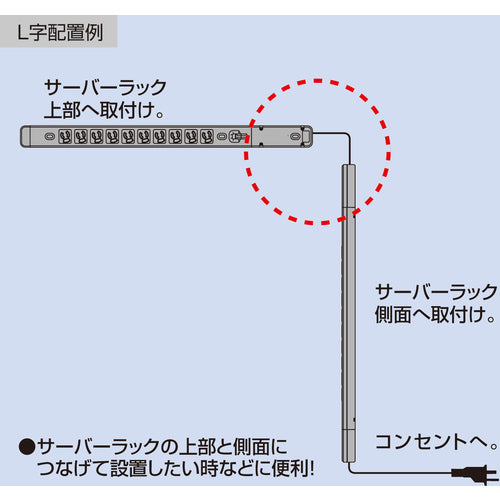 SANWA 15A Power Outlet Bar Extension Adapter (with 0.4m VCTF Cord Connector) TAP-ME7051T04 1 piece