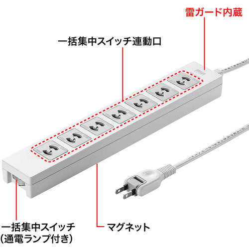 SANWA 전원 탭 TAP-F27-2Z 1개
