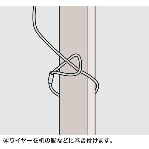 SANWA 노트북 &amp; 마우스 보안 SL-21K 1개
