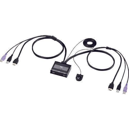 ＳＡＮＷＡ　ＨＤＭＩ対応手元スイッチ付きパソコン自動切替器（２：１）　SW-KVM2WHU　1 個
