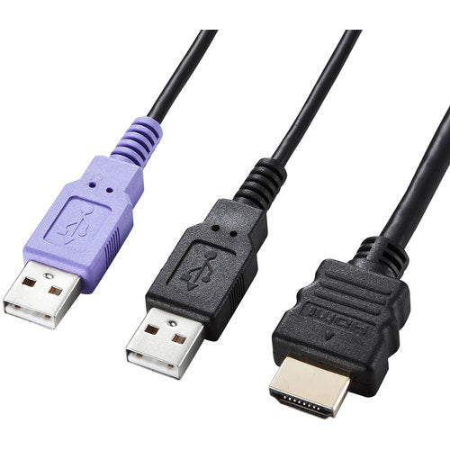 ＳＡＮＷＡ　ＨＤＭＩ対応手元スイッチ付きパソコン自動切替器（２：１）　SW-KVM2WHU　1 個