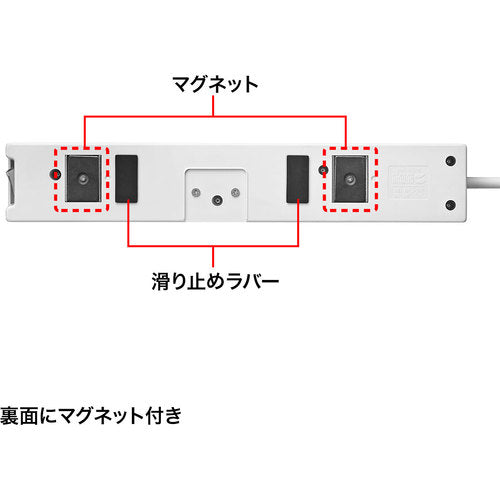 SANWA 전원 탭 TAP-F37-5CLK 1개