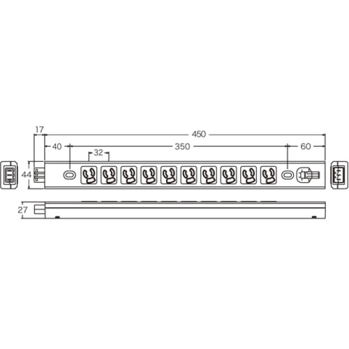 ＳＡＮＷＡ　サーバーラック用コンセントバー２０Ａ　TAP-MR7535　1 本