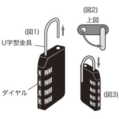 SANWA e시큐리티(다이얼 자물쇠) SLE-5L 1개