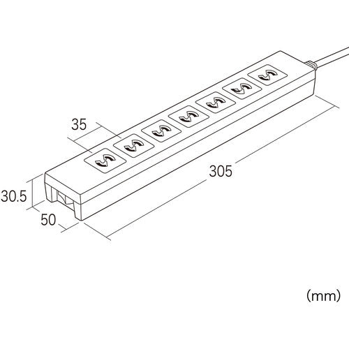 SANWA Power Tap TAP-F27-5K 1 piece