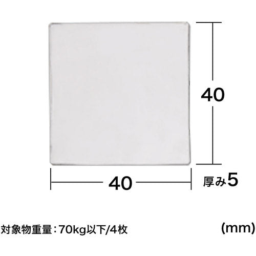 ＳＡＮＷＡ　透明両面粘着ゴム（中）　QL-75CL　1 Ｓ