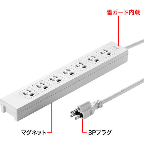 SANWA Power Tap TAP-F37-5R 1 piece