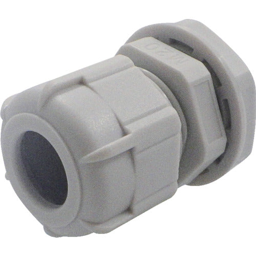Takachi M-thread cable gland, low-cost type, light gray, RM20S-12S, 1 piece