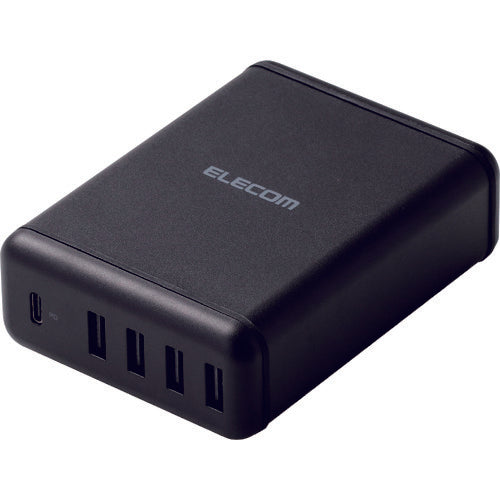 ELECOM Power Delivery Compatible 5-Port AC Charger MPA-ACD02BK 1 pc