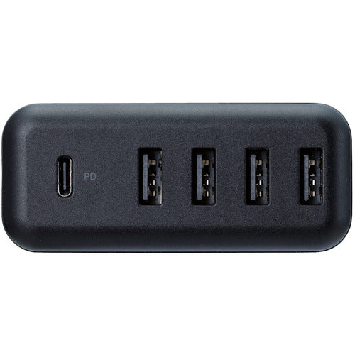 ELECOM Power Delivery Compatible 5-Port AC Charger MPA-ACD02BK 1 pc
