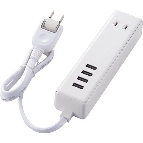 ELECOM Mobile USB Tap (0.6m cable/2 ports + 4 ports) MOT-U11-2406WH 1 unit