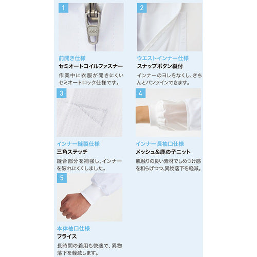 サンペックス　男女兼用長袖ジャンパー　AQ-495-A9-SS　1 着