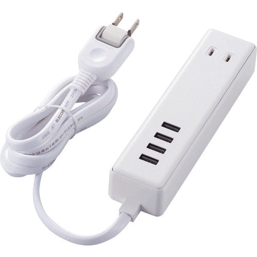 エレコム　モバイルＵＳＢタップ（ケーブル１．５ｍ／２口＋４ポート）　MOT-U11-2415WH　1 本