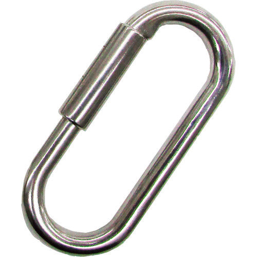 水本　ステンレス　クイックロックキャッチ（カラビナタイプ）　線径６ｍｍ　長さ６０ｍｍ　（１個入）　B-2604　1 個