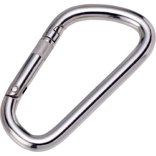 水本　ステンレス　カラビナＤ型（環なし）　線径１０ｍｍ　長さ１１３ｍｍ　B-1311　1 個