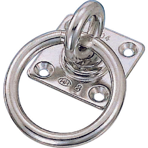 Mizumoto Eye Plate Stainless Steel Rotating Round Ring Plate Round Ring Inner Diameter 30mm 35mm x 35mm B-081 1 pc