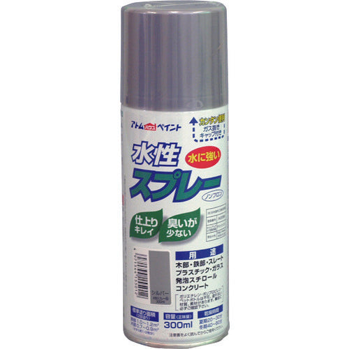 아톰 페인트 수성 스프레이 300ML 실버 00001-09533 1 개