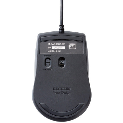 エレコム　３ＤＣＡＤ用有線３ボタンマウス　M-CAD01UBBK　1 個