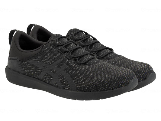 アシックスジャパンﾗｲﾌｳｫｰｶｰﾆｰｻﾎﾟｰﾄW500 ﾌﾞﾗｯｸ 22.0