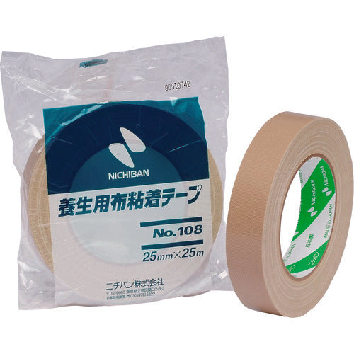 ニチバン　養生用布粘着テープ１０８ー１００　１００ｍｍＸ２５ｍ　108-100　1 巻