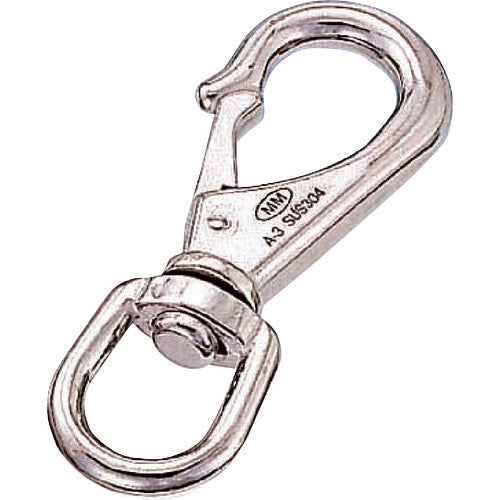 水本　ステンレス　スイベルスナップ　線径２．５ｍｍ　長さ３７ｍｍ　B-1847　1 個