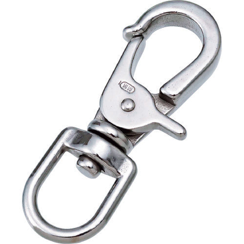 水本　ステンレス　トリガーフック　長さ６３ｍｍ　使用荷重０．２ｋＮ　B-2486　1 個