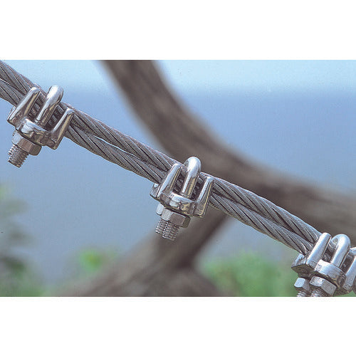 水本　ステンレス　ワイヤークリップ　ＳＵＳ３１６　使用ロープ径１４ｍｍ　B-2476　1 個