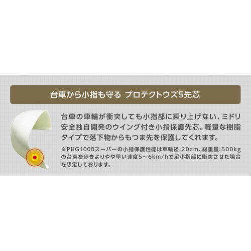 ミドリ安全　安全長靴　プロテクトウズ５　ＰＨＧ１０００スーパー　ブラック　２７．０ｃｍ　PHG1000SP-BK-27.0　1 足