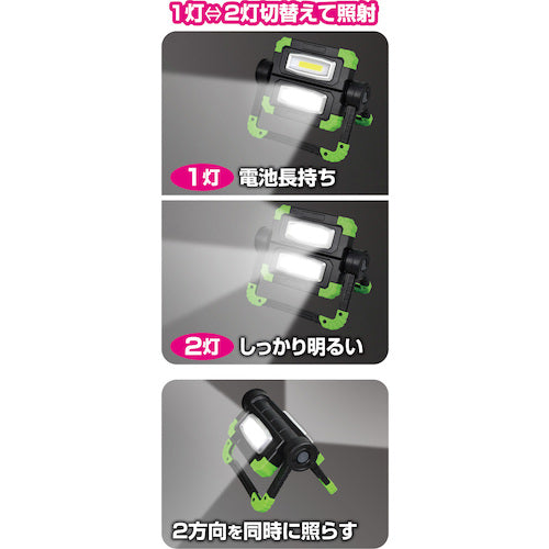 ELPA LED double-sided portable light DOP-WL30 1 piece