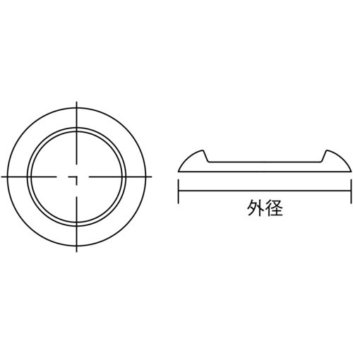 ＴＲＵＳＣＯ　キャスタ−用受け皿　６０ＭＭ　黒　１２個入　TUK600-BK-12　1 袋