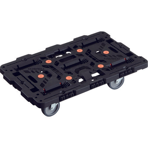 TRUSCO Interlocking Resin Flat Truck Beetle 700X450 Flexible 5 Wheels BT700J5-E100 1 unit