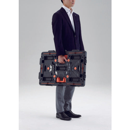 TRUSCO Interlocking Resin Flat Truck Beetle 700X450 Flexible 5 Wheels BT700J5-E100 1 unit