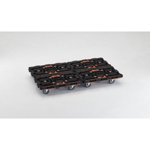 TRUSCO Interlocking Resin Flat Truck Beetle 700X450 Flexible 5 Wheels BT700J5-E100 1 unit