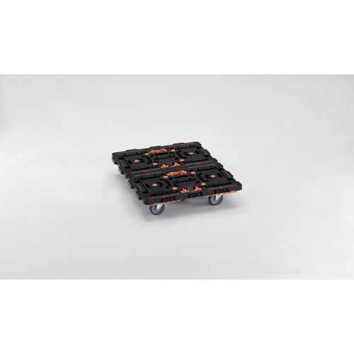 TRUSCO Interlocking Resin Flat Truck Beetle 700X450 Flexible 5 Wheels BT700J5-E100 1 unit